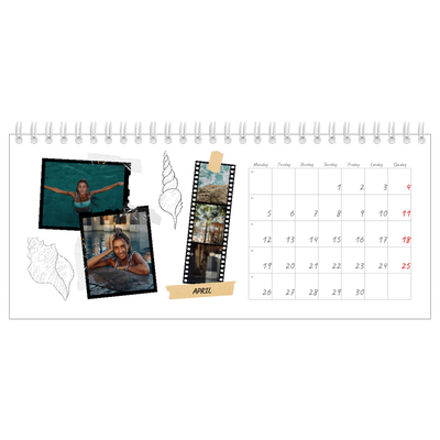 Bordkalendere — Scrapbook stil [April]