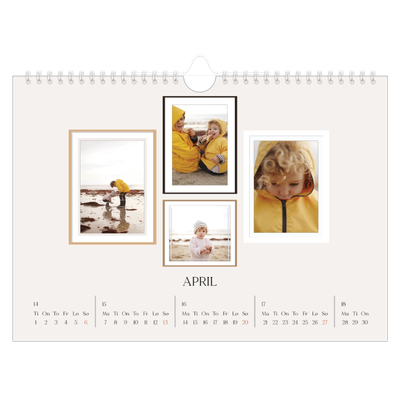 Fotokalender A4 — Bildevegg [April]