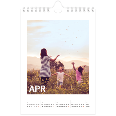 Fotokalender A5 — Stor måned [April]