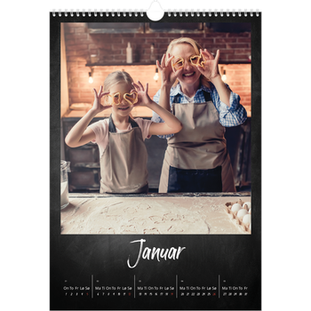 Fotokalender A3 — Tavle bakgrunn