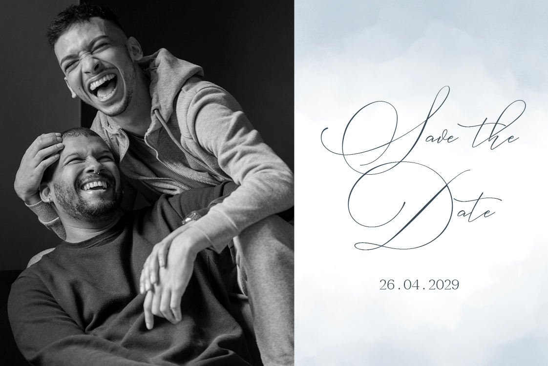 Save the date — Akvarell abstrakt