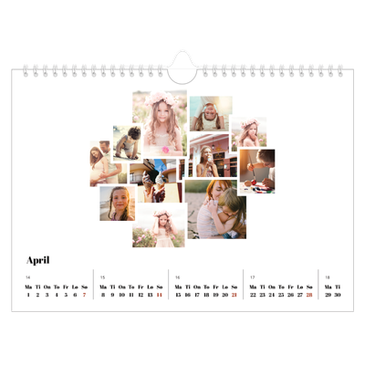Fotokalender A4 — Collage shapes [April]
