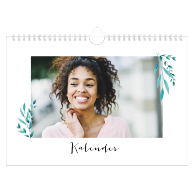Fotokalender A4 — Blomsterillustrasjoner [kalender-forside]