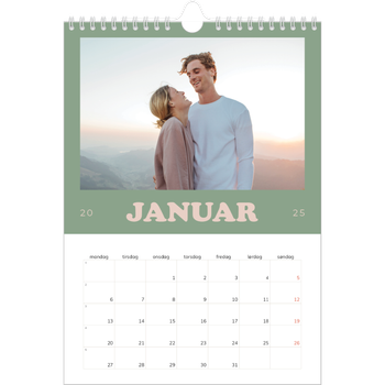 Fotokalender A4 — Retro rammer