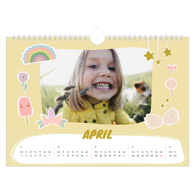 Fotokalender A4 — Magisk regnbue [April]