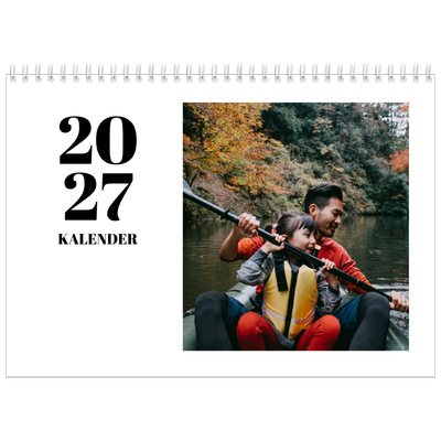 Fotokalender A4 dobbel (30 x 40 cm) — Serif og øyeblikk [kalender-forside]