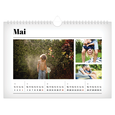 Fotokalender A4 — Avisstil [kalender-forside]