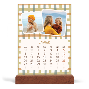 Bordkalender med trestativ - Stående — Retro mønstre