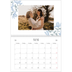 Fotokalender A4 dobbel (30 x 40 cm) — Elegant blomstret [kalender-forside]