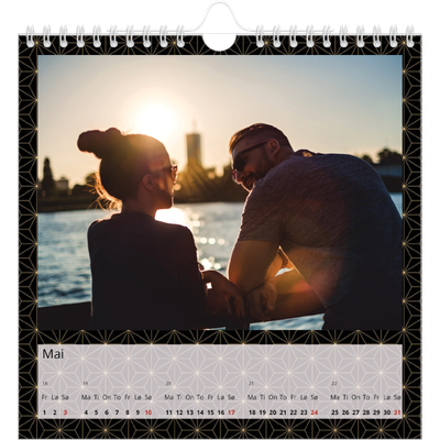 Månedskalender kvadratisk — Geometrisk [kalender-forside]