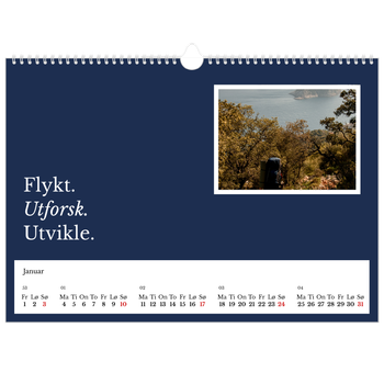 Fotokalender A3 — Redaksjonell Jord