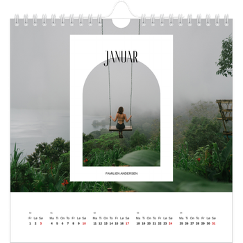 Fotokalender Kvadratisk — Den åpne buen