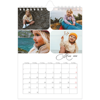 Fotokalender A5 — Øyeblikksbilder og skrift [Mars]