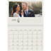 Fotokalender A4 dobbel (30 x 40 cm) — Initialer i blomst [April]