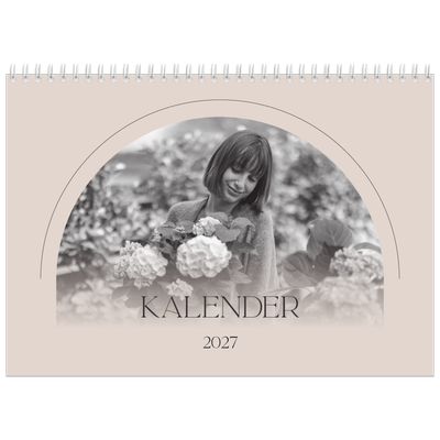 Fotokalender A4 dobbel (30 x 40 cm) — Enkel botanisk [kalender-forside]