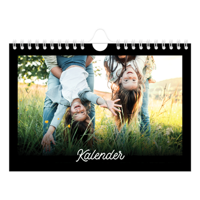 Fotokalender A5 — Sort minimalisme [kalender-forside]