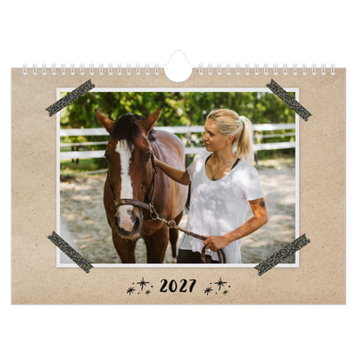 Fotokalender A4 — Washi tape [kalender-forside]