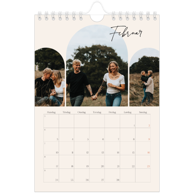 Fotokalender A5 — Buet bilderamme [Februar]
