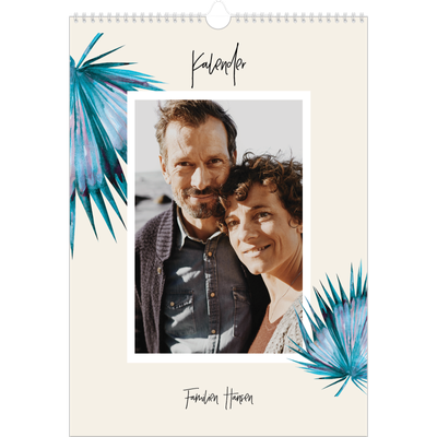 A3 Månedskalender — Malte blomster [kalender-forside]