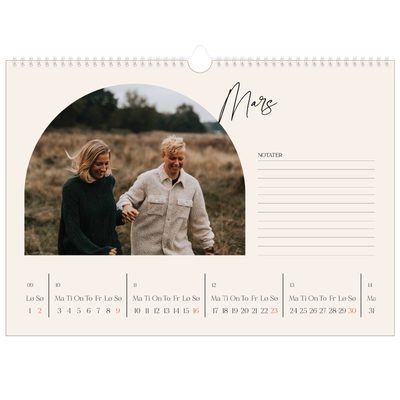 Fotokalender A3 — Buet bilderamme [Mars]