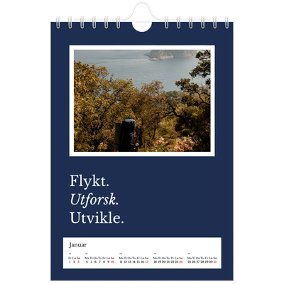 Fotokalender A5 — Redaksjonell Jord [Januar]