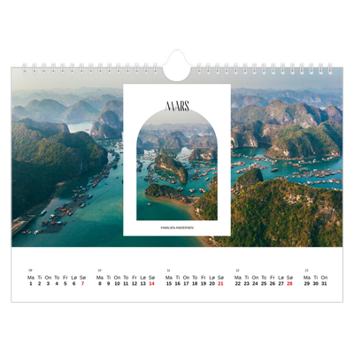 Fotokalender A4 — Den åpne buen [Mars]