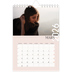 Fotokalender A5 — Overlappende tekst [Mars]