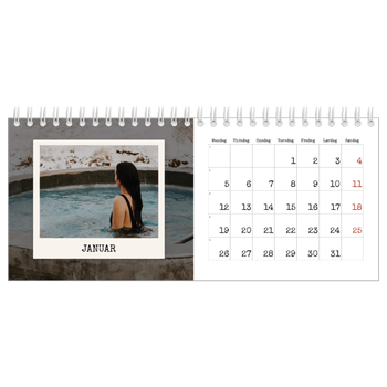 Bordkalender med foto — Portrettredigeringen