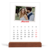 Bordkalender med trestativ - Stående — Signert trykk [Mars]