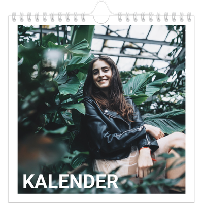 Månedskalender kvadratisk — Stor måned [kalender-forside]