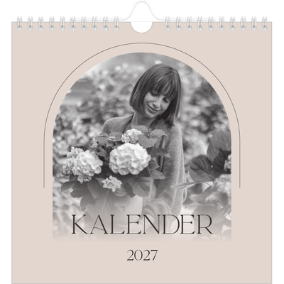 Månedskalender kvadratisk — Enkel botanisk [kalender-forside]
