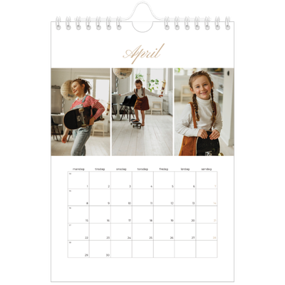 Fotokalender A5 — Elegant kalender [April]