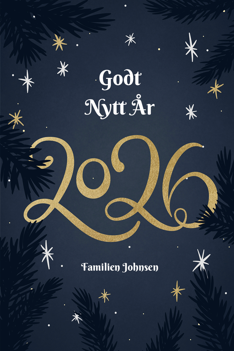 Fotokort — Midnattshimmel