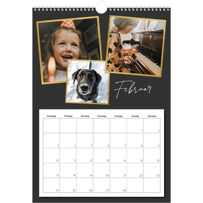 A3 Månedskalender — Gode minner [Februar]