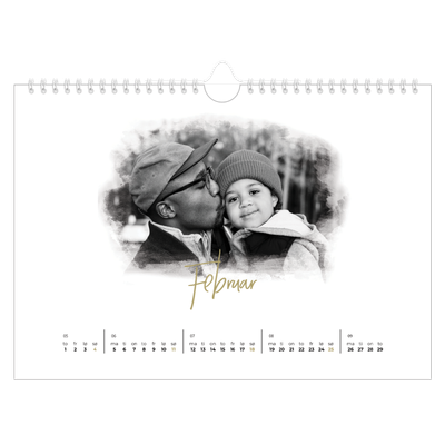 Fotokalender A4 — Diffuse bilderammer [Februar]
