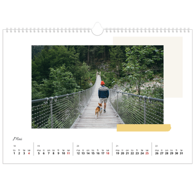 Fotokalender A3 — Pastellfarger [kalender-forside]