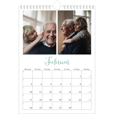 Fotokalender A4 (20 x 30 cm) — Hallo verden [Februar]