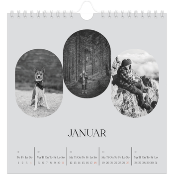 Fotokalender Kvadratisk — Den åpne veien