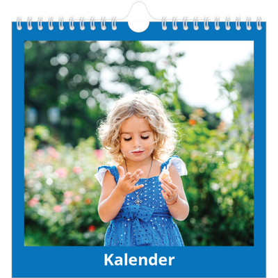 Månedskalender kvadratisk — Stilrene farger [kalender-forside]