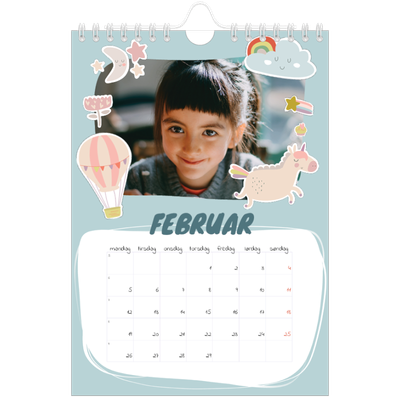 Fotokalender A5 — Magisk regnbue [Februar]
