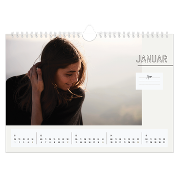 Fotokalender A4 — Kalender notater
