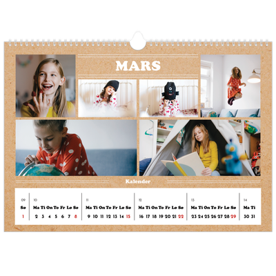 Fotokalender A3 — Magasinstil [Mars]