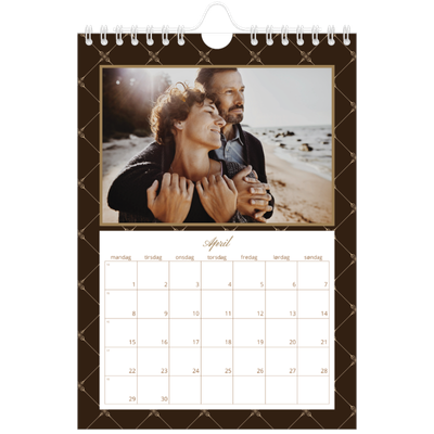 Fotokalender A5 — Geometrisk mønster [April]