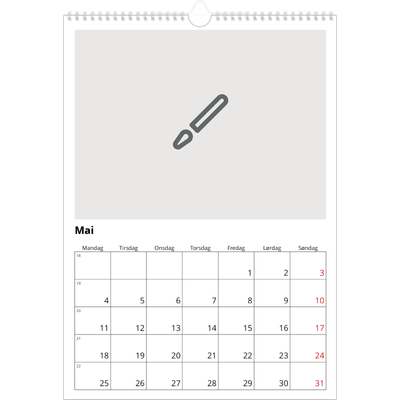 A3 Månedskalender — Design selv [kalender-forside]