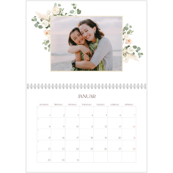 Fotokalender A4 dobbel — Bohemsk stil