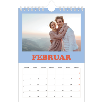 Fotokalender A5 — Retro rammer [Februar]