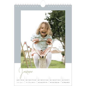 Fotokalender A4 — Kalender i jordfarger
