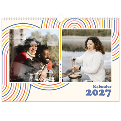 Fotokalender A3 — Retro striper [kalender-forside]