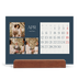 Bordkalender med trestativ - Liggende  — Skifer & seriffer [April]