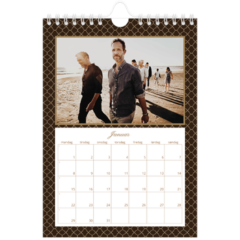 Fotokalender A5 — Geometrisk mønster